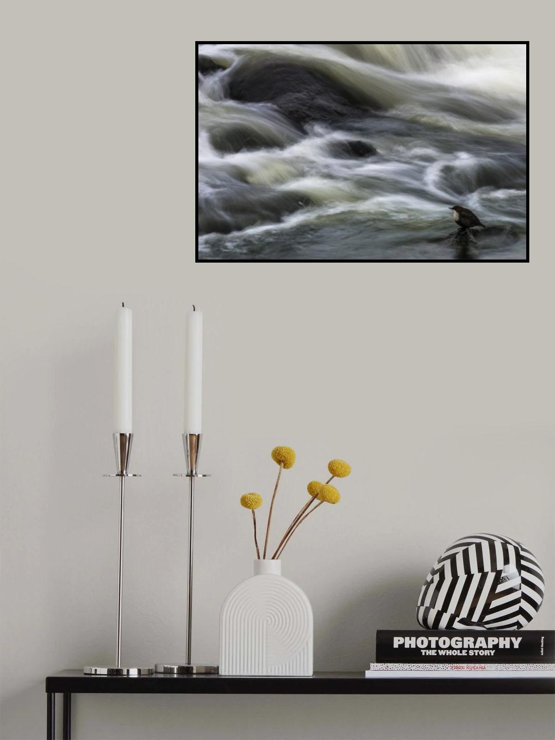 Flowing Contemplation Poster och Canvastavla