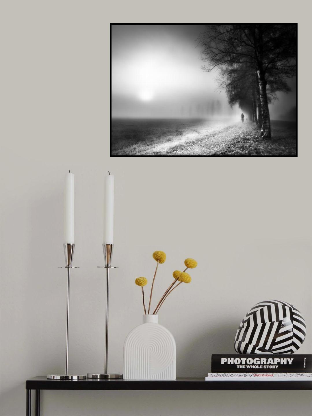 Foggy Morning Poster och Canvastavla