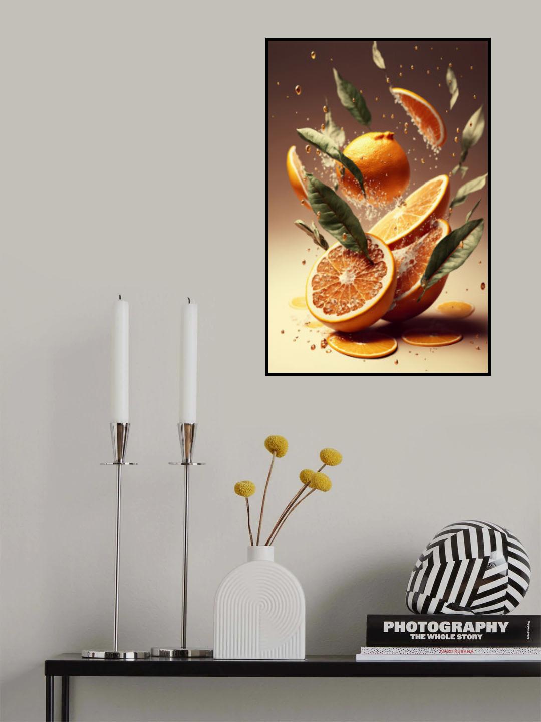 Fresh Oranges Poster och Canvastavla
