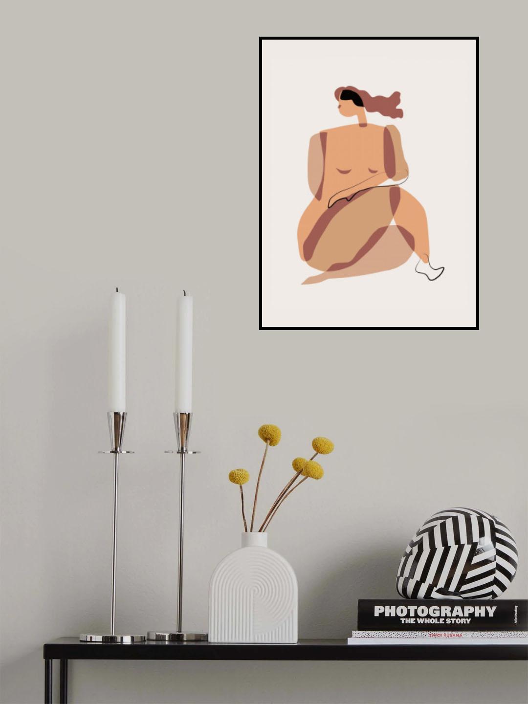 Nude In Breeze Poster och Canvastavla