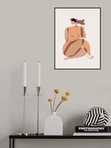 Nude In Breeze Poster och Canvastavla