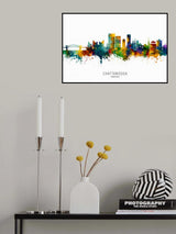 Chattanooga Tennessee Skyline Poster och Canvastavla