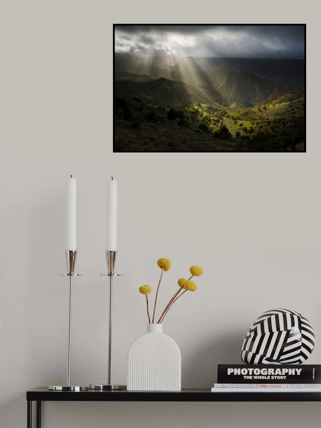 Magic Rays Poster och Canvastavla