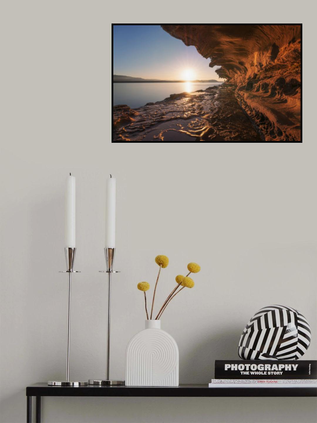 Sunset at the Cliff Poster och Canvastavla