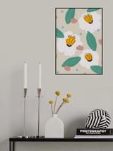Pastel Florals Poster och Canvastavla