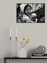 Rohingya woman and her children - Bangladesh Poster och Canvastavla