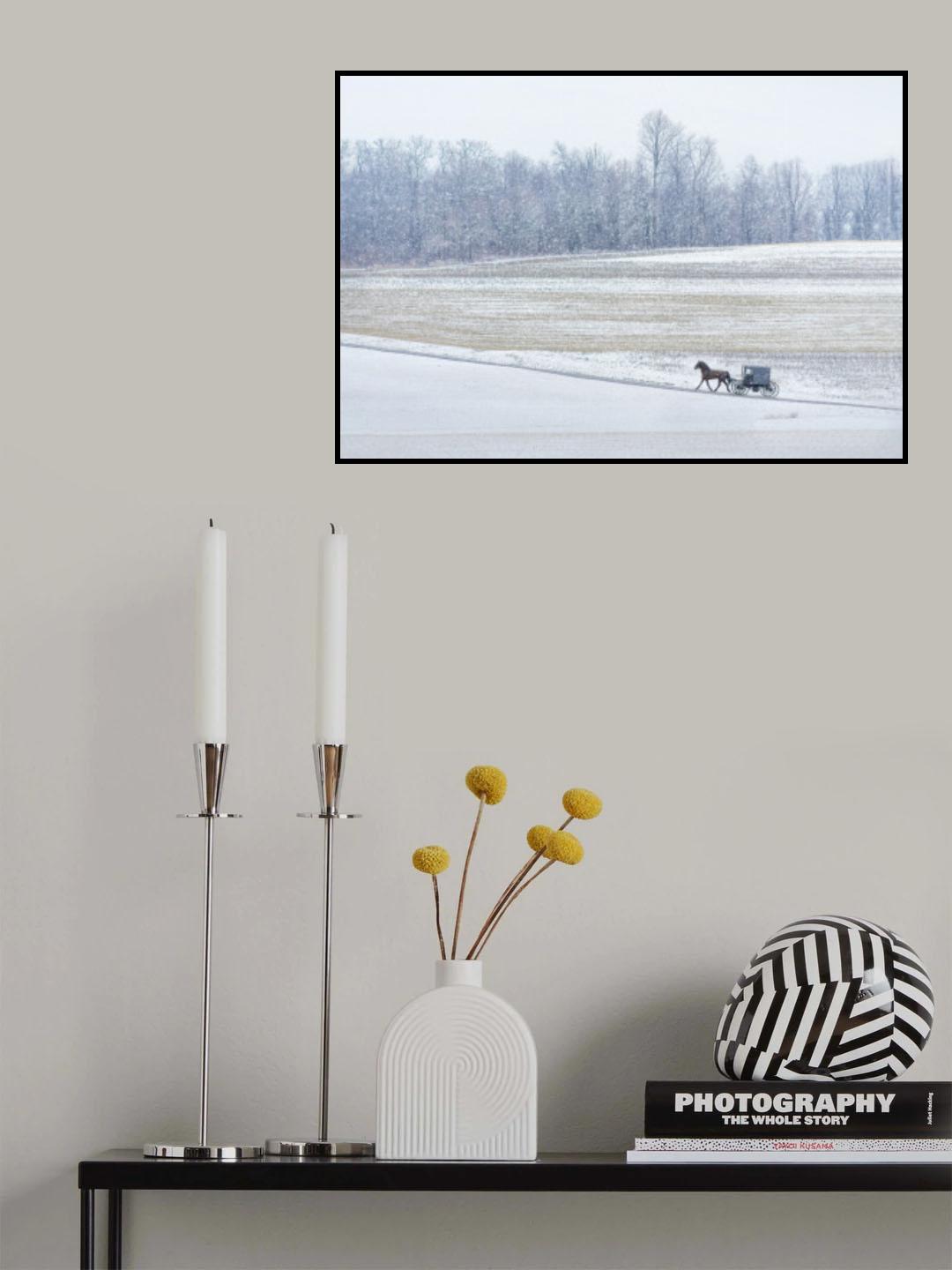 Amish Village Poster och Canvastavla