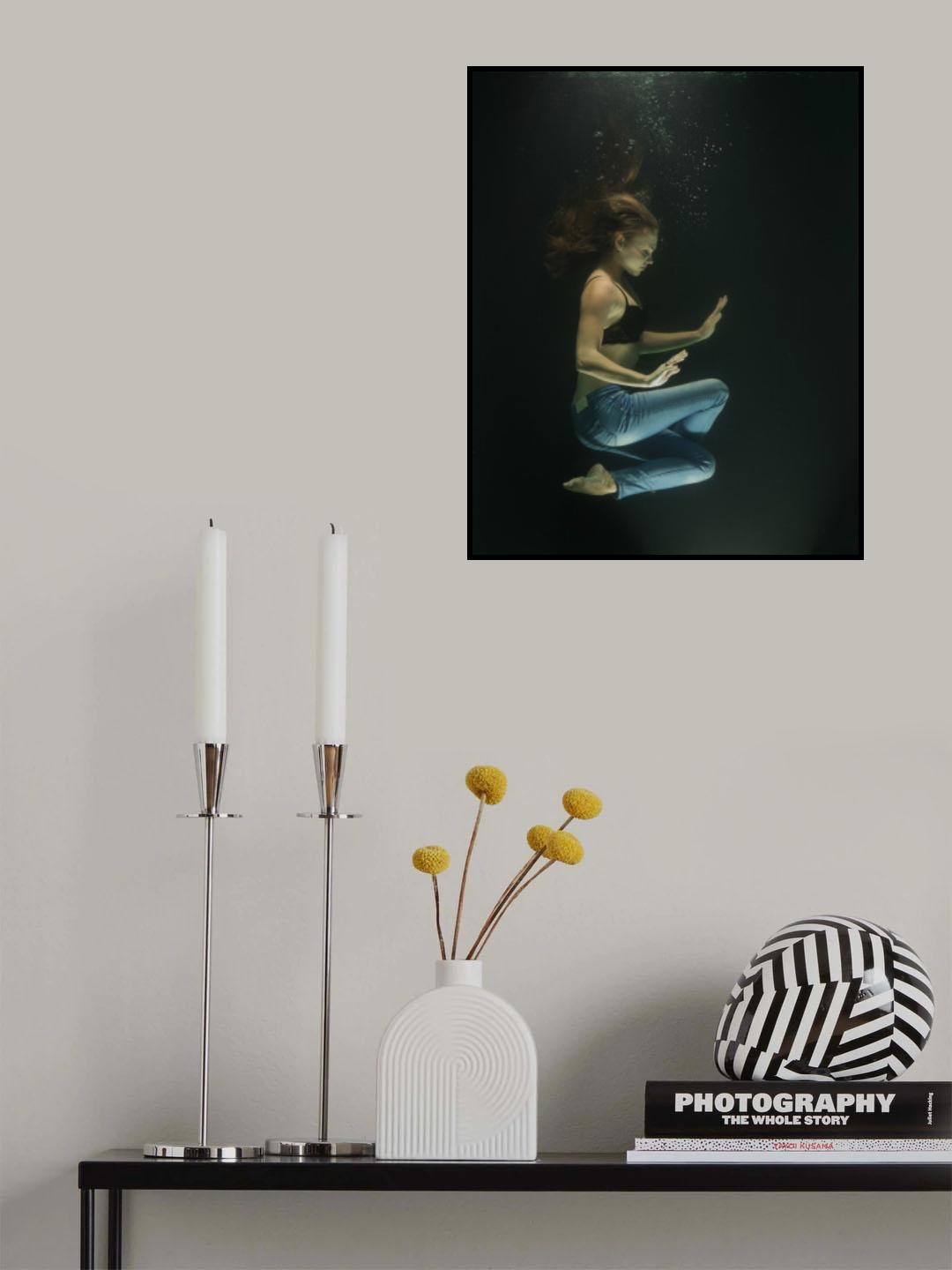 underwater artistic portrait shooting Poster och Canvastavla