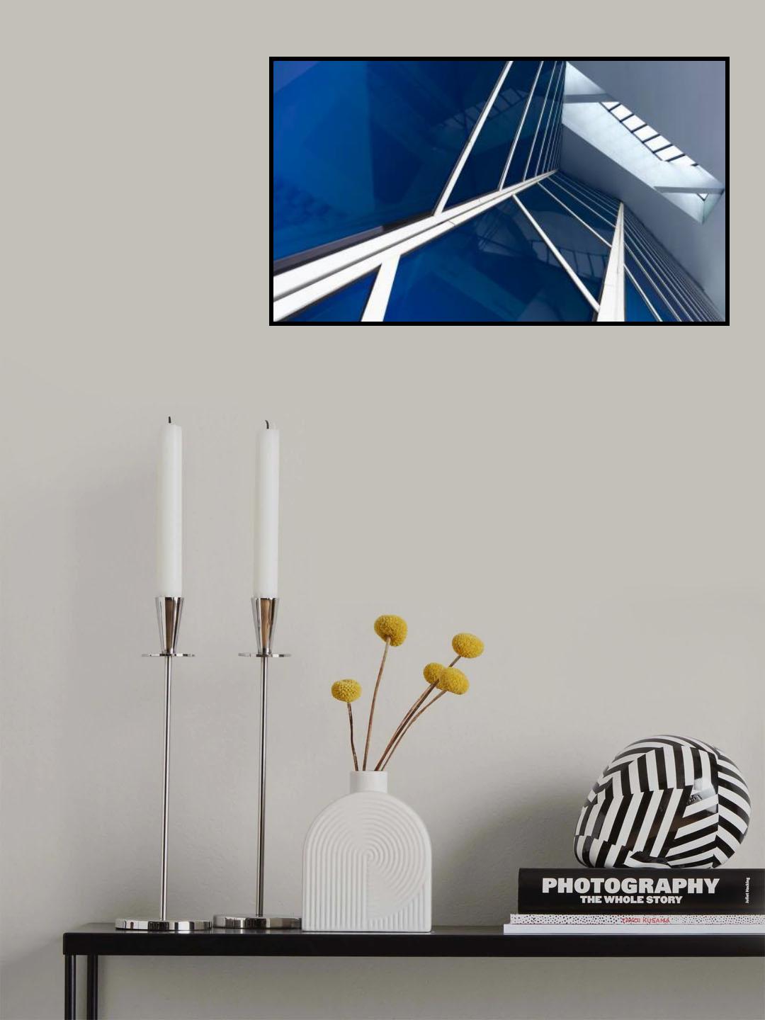 Windows in blue Poster och Canvastavla