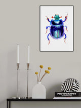 Earth-boring dung beetle or Anoplotrupes stercorosus Poster och Canvastavla