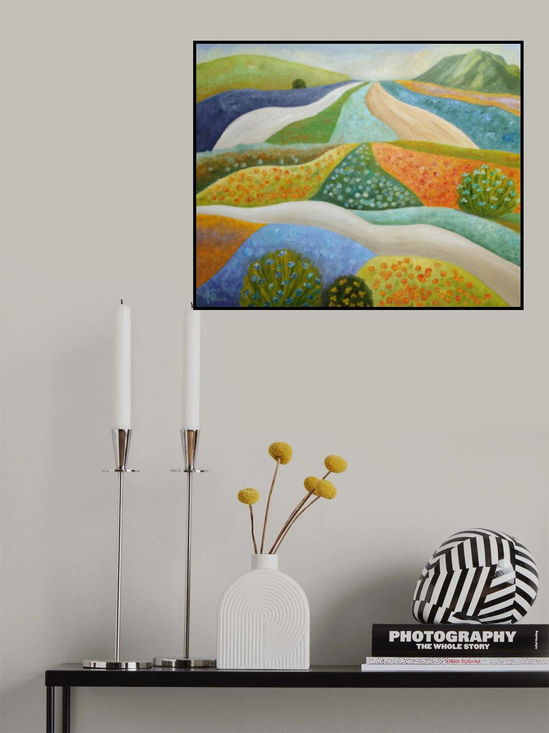 Springtime Bustle Poster och Canvastavla