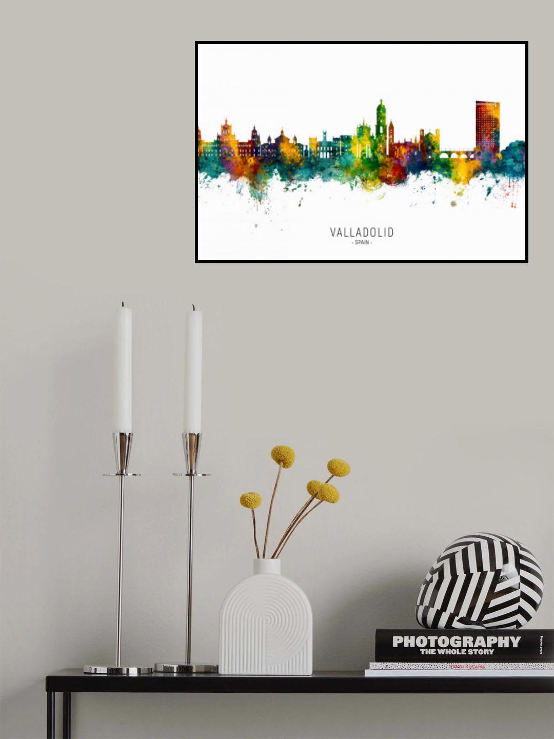 Valladolid Spain Skyline Poster och Canvastavla