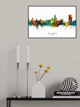 Valladolid Spain Skyline Poster och Canvastavla
