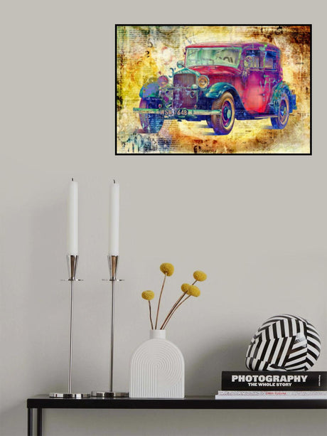 Vintage car 4 Poster och Canvastavla