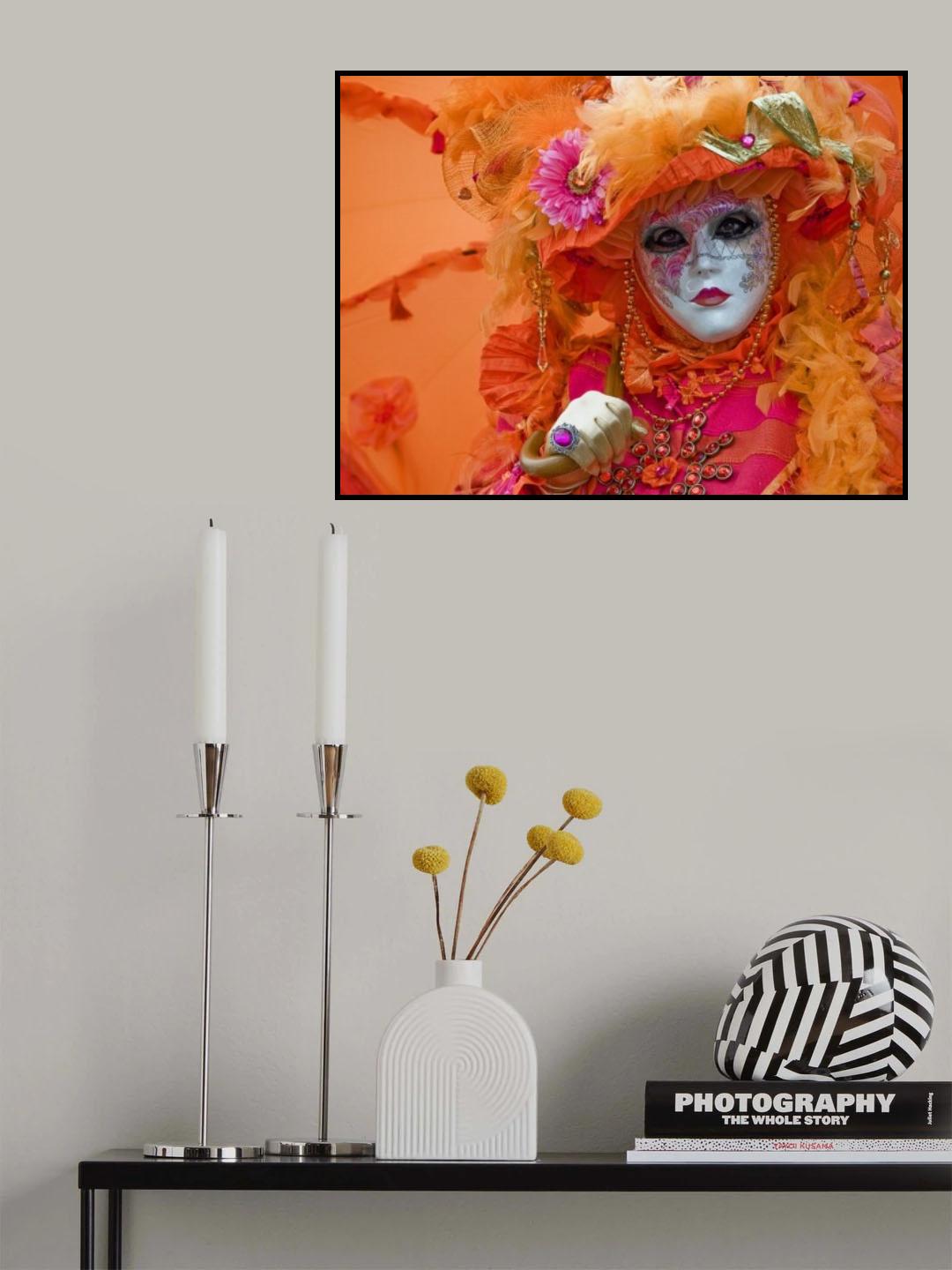 Carnival in Orange Poster och Canvastavla