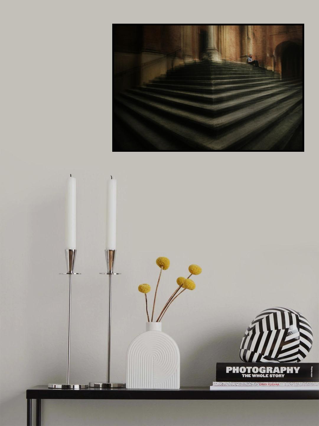 on the stairs Poster och Canvastavla
