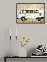 classic vw combi Poster och Canvastavla