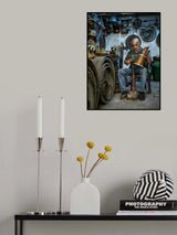 Manufacture of Mosul copper jug by handmade Poster och Canvastavla