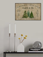 Vintage Christmas tree farm (1) Poster och Canvastavla