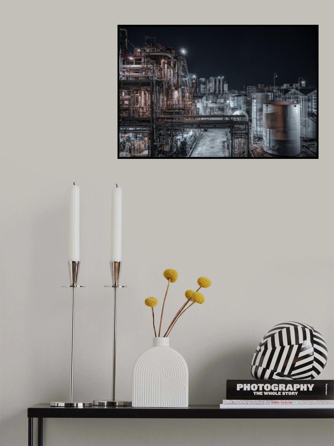 Techno-scape Poster och Canvastavla