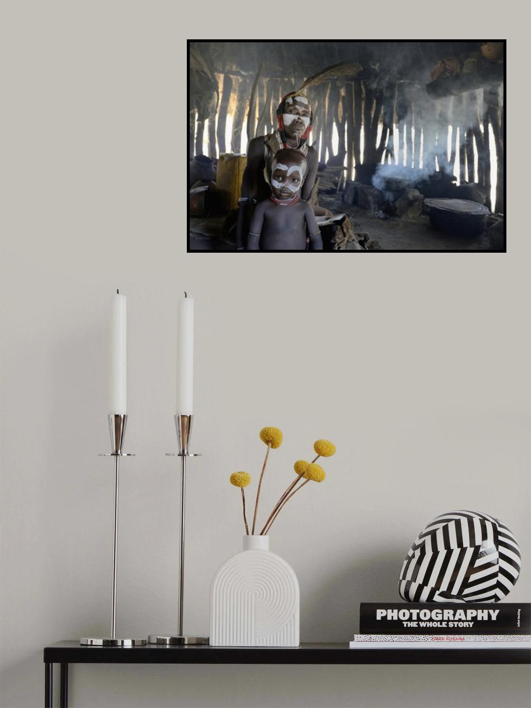 Karo in a hut Poster och Canvastavla