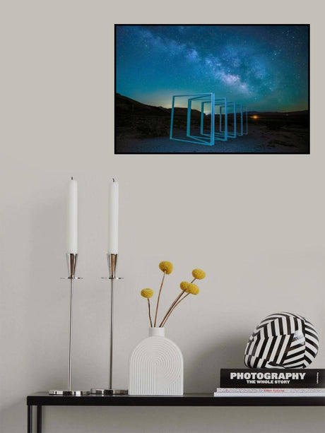 Milky Way Over Frames Poster och Canvastavla