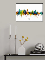 Pisa Italy Skyline Poster och Canvastavla