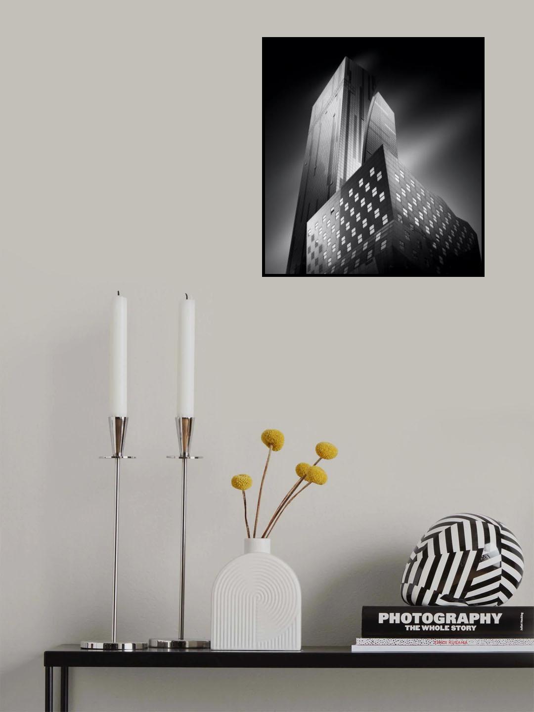 Edificios futuristas, New York city Poster och Canvastavla