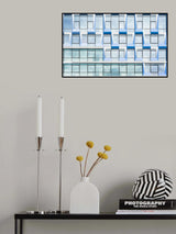 Blue multiple windows Poster och Canvastavla