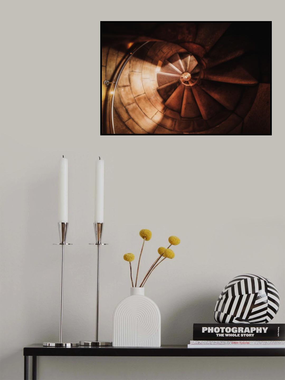 Light on Stairs Poster och Canvastavla