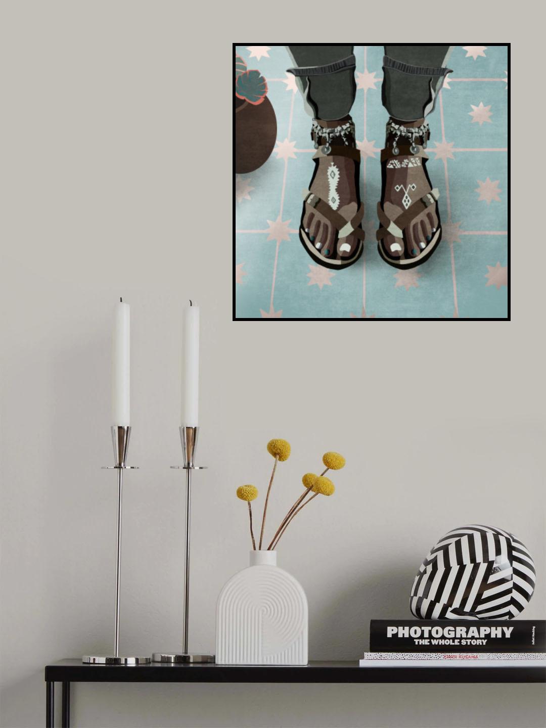 Turkuazfoot Copy Poster och Canvastavla