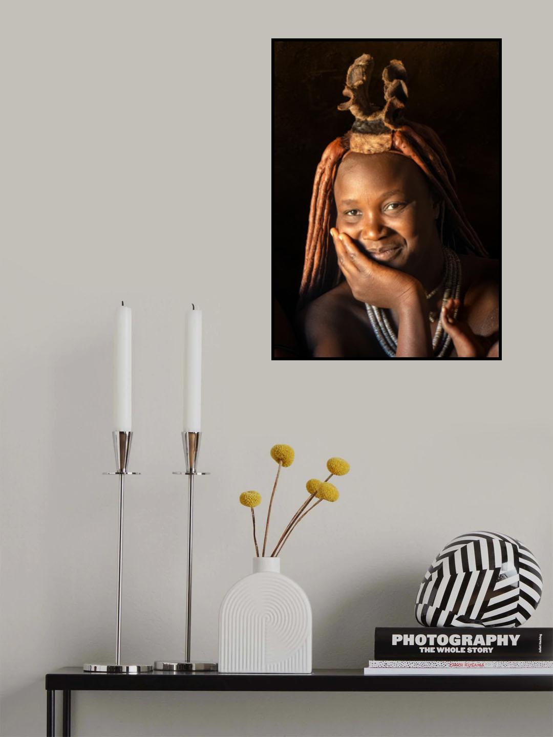 A Himba Woman Poster och Canvastavla