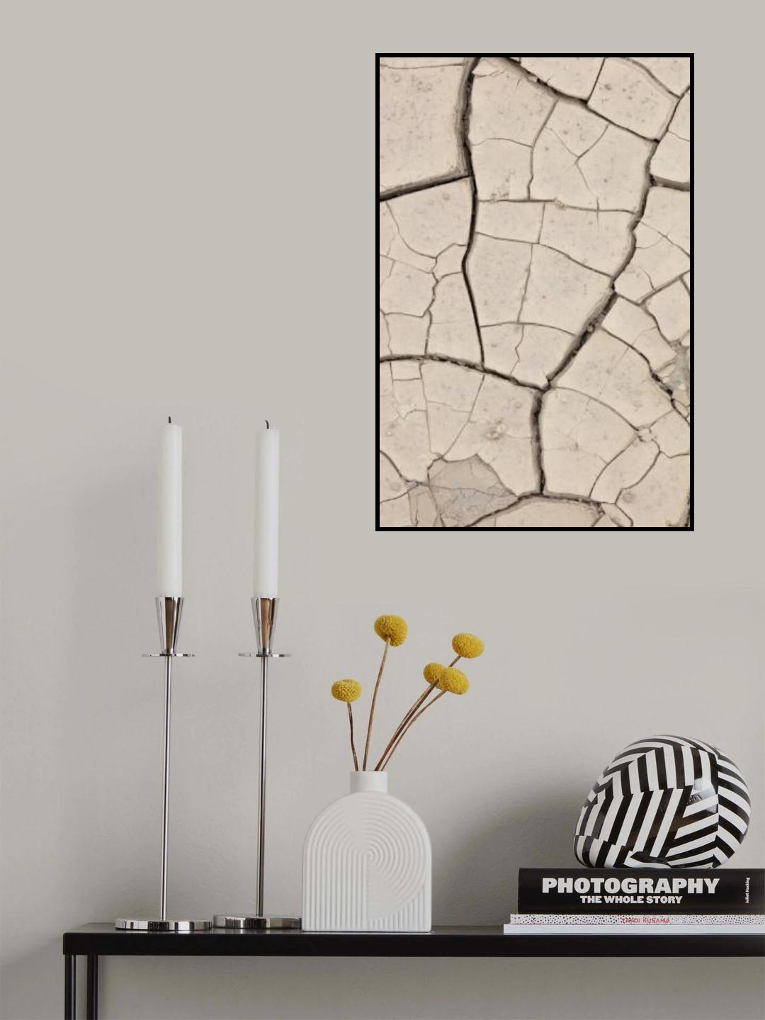 Clay wall_beige Poster och Canvastavla