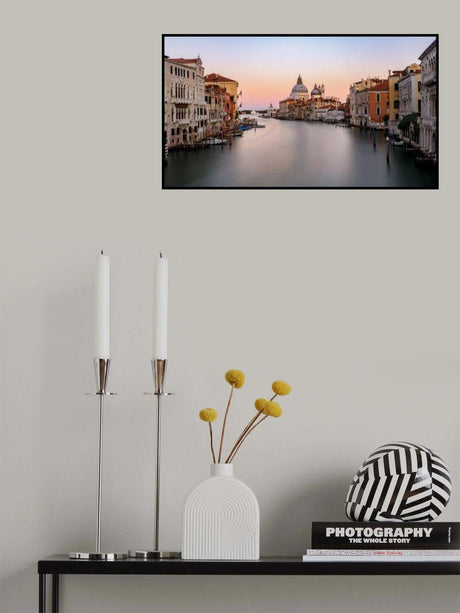 Canal Grande - sunset Poster och Canvastavla