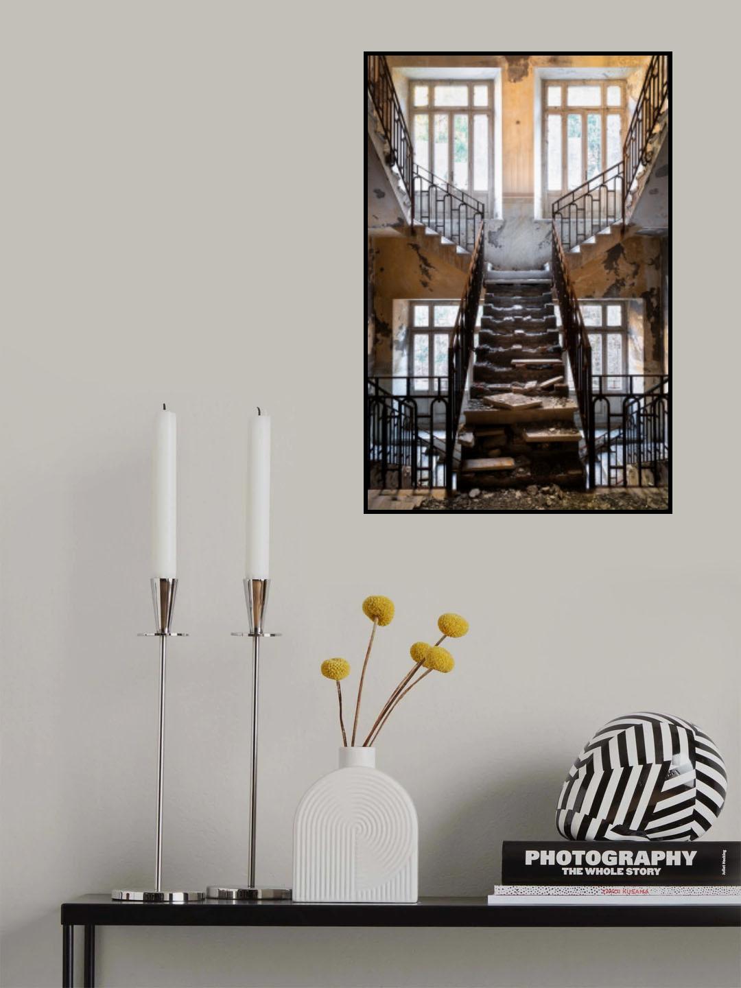 Broken Staircase Poster och Canvastavla
