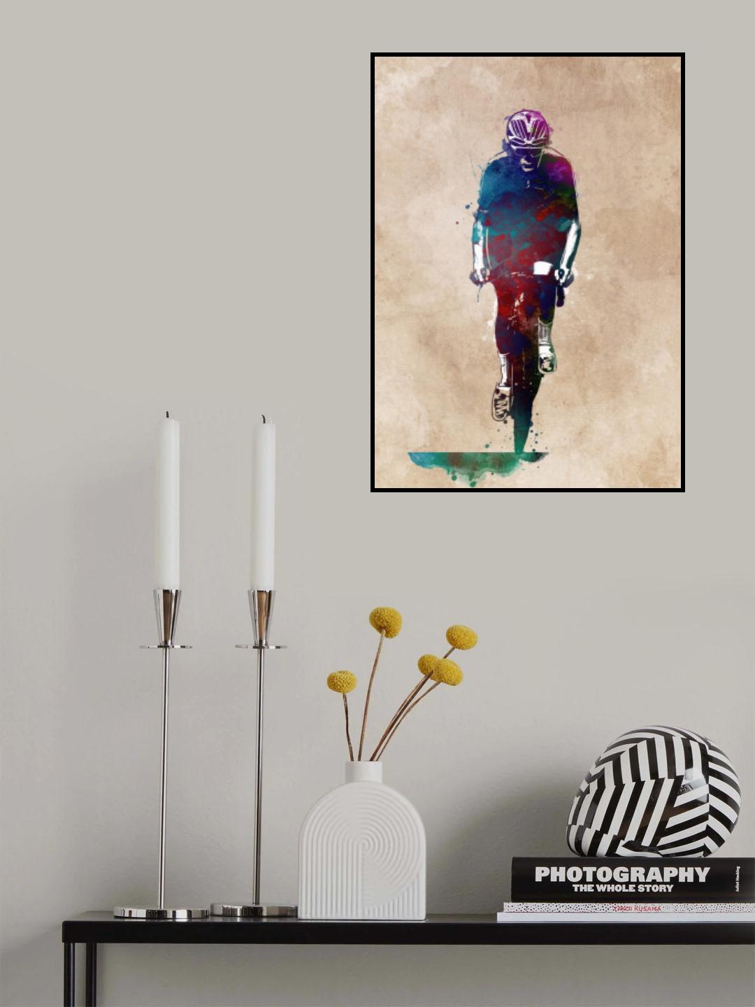 Cycling sport art 47 Poster och Canvastavla