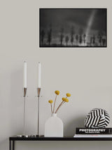 Rainbow song in black and white Poster och Canvastavla