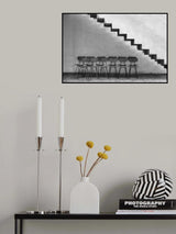 Chairs tucked in Poster och Canvastavla