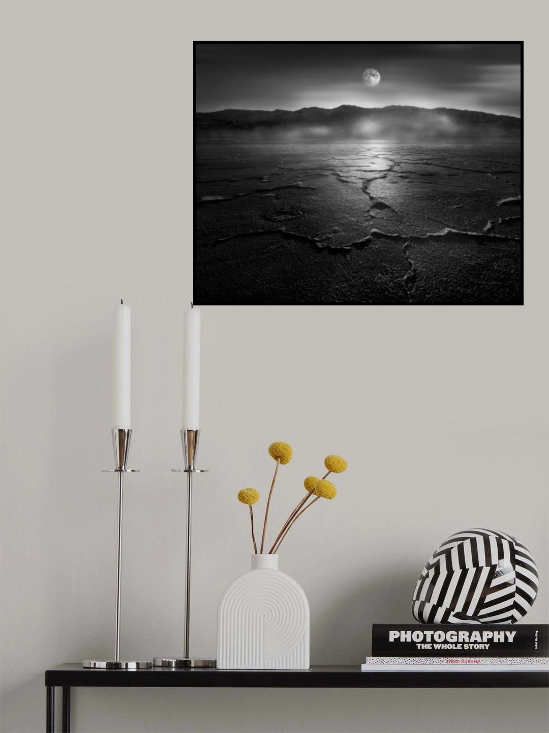 Moonrise Death Valley Poster och Canvastavla