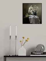 Still life with daisies and pears Poster och Canvastavla