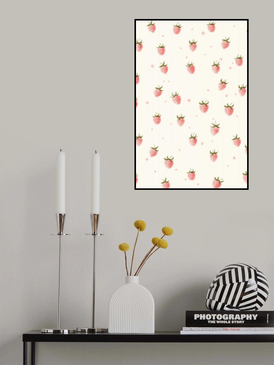 Simple Fresh Strawberry 1 Poster och Canvastavla