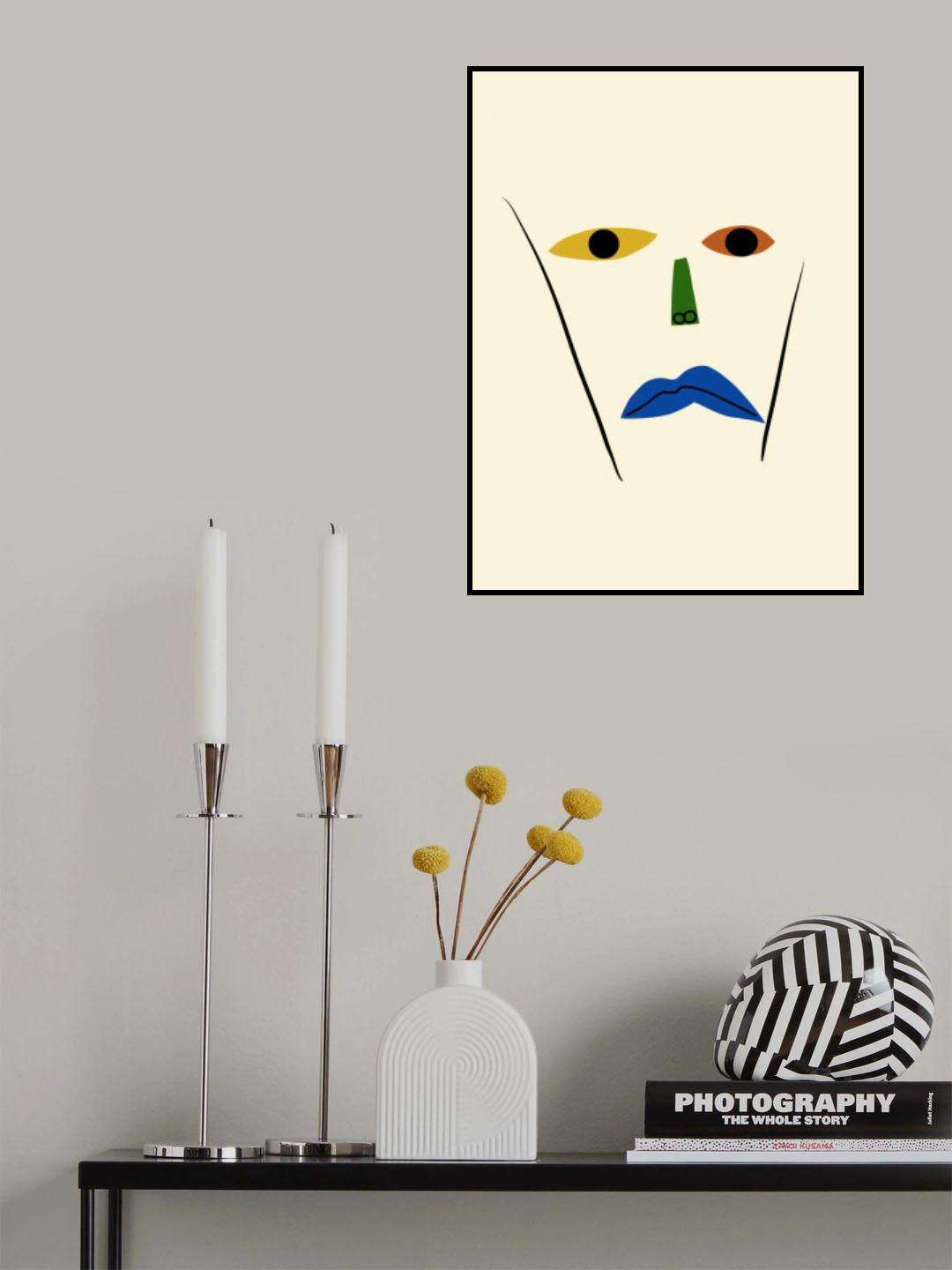 Lines and Cut Out Poster och Canvastavla