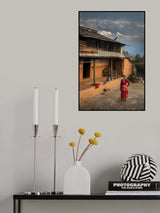 Himalaya Village Poster och Canvastavla