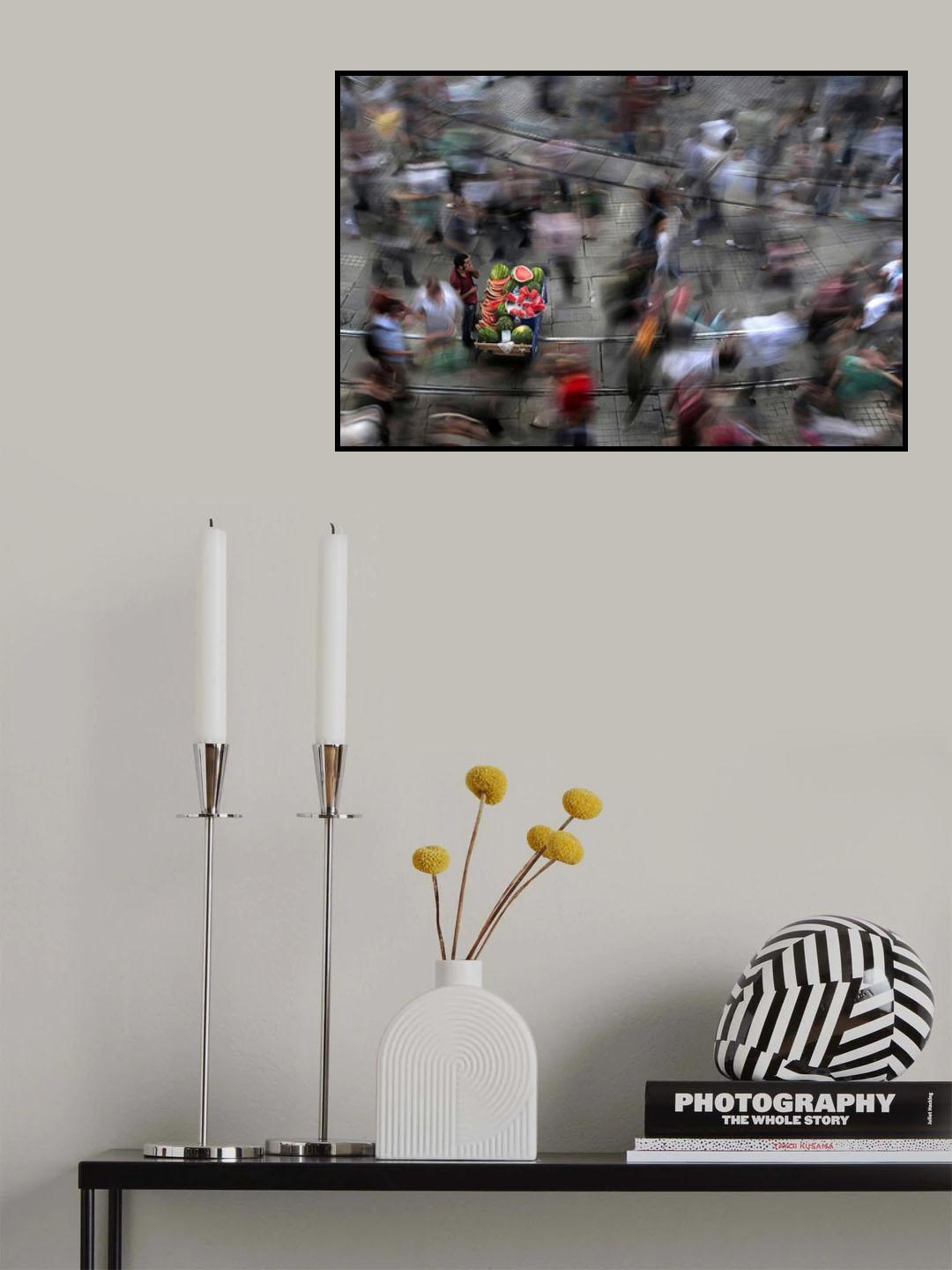 the  chaos of the city Poster och Canvastavla