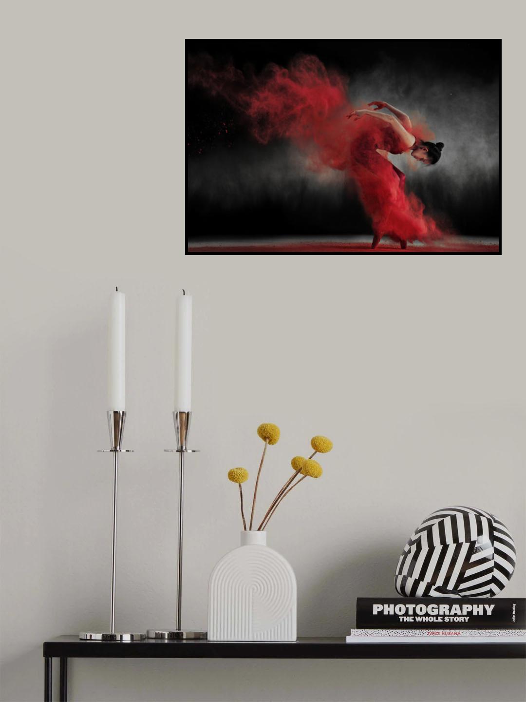 Fire Dance Poster och Canvastavla