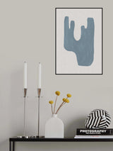 Mid Century Blue IV Poster och Canvastavla