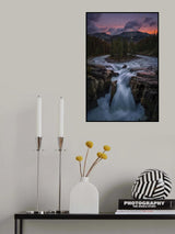 Sunrise at Sunwapta Falls Poster och Canvastavla