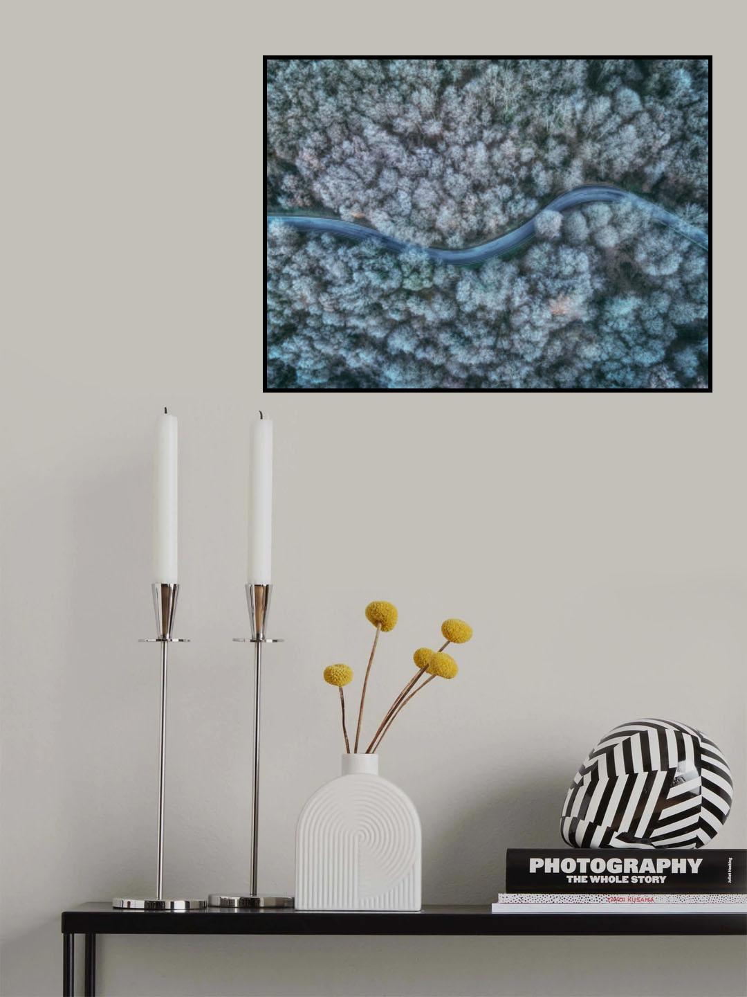 winter road Poster och Canvastavla