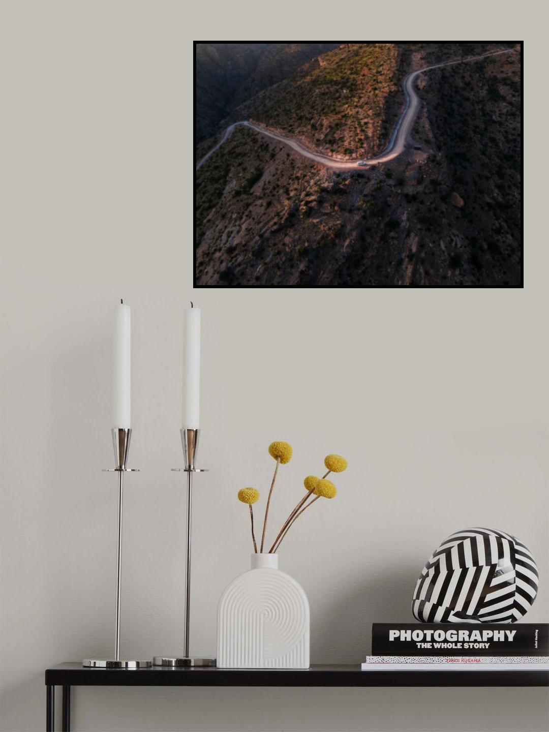 Mountain School Bus Poster och Canvastavla