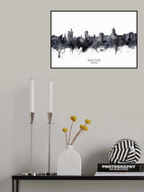 Madison Wisconsin Skyline Poster och Canvastavla